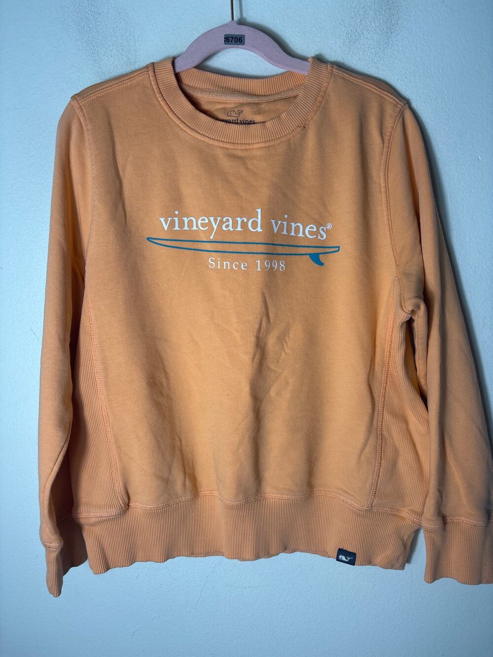 Kids Vineyard Vines Sherbert Surf Sweatshirt Sz 8-10